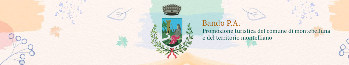Bando P.A. - Promozione turistica del comune di montebelluna e del territorio montelliano dall01/01/2021 al 31/12/2022 