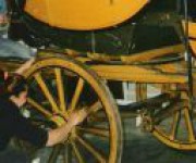Restauro diligenza per Museo di Domodossola