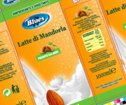 packaging latte di mandorle