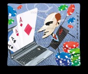 Illustrazione poker on line