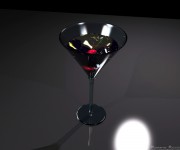 Modellazione 3d e rendering di un bicchiere.