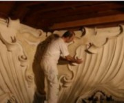 RESTAURO RILIEVI IN STUCCOIN FASE DI ULTIMAZIONE