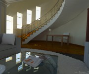 Modellazione 3d e rendering degli interni di una villa