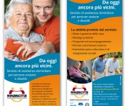 Flyer Cooperativa Rinascita, Campagna assistenza anziani