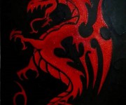 Dragon - Acrilico su tela