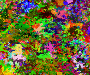 Abstract colors style flowers