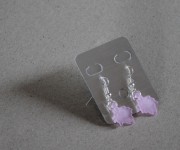orecchini foglia in lucite