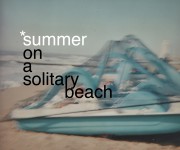 summer on a solitary beach