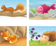 Illustrazione per Carlino il volpino, libro di prescolastica