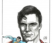 omaggio a Superman - tecnica: china