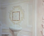 Decorazione parete bagno