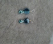orecchini perle verde acqua