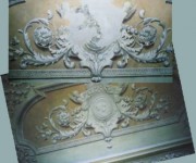 RESTAURO FREGIO SOFFITTO SCALONE (particolare)