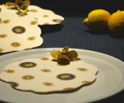 Segnaposto Nuvole tessuto  fantasia