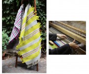 Rug in felt and merino wool