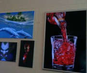 Fluorescent 3D photo paintings.
