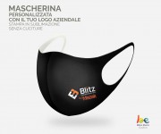 Begrafica Blitz mascherina personalizzata