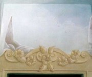 sopraporta tromp ingresso tempera a calce