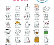 poster illustrato per studi dentistici
