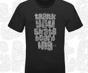 Tshirt black Thankyouskateboarding 2020