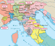 carta geografica Minerva Italica