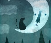 Gatto e la luna