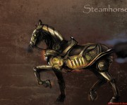 Steamhorse - Concept Illustration from the steampunk/western graphic novel 