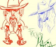 Cowboy with two guns