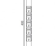 espositore da vetrina multiplo f.to A4