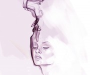 Woman in ink_Digital Graphite