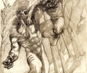 wolvy_vs_sabretooth_by_lucastrati-d4dyhom