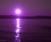 tramonto in viola