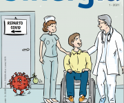 illustrazione per copertina di rivista settore medico