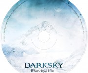 cd artwork dei Darksky - serigrafia cd