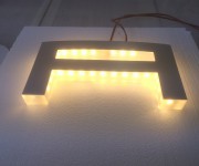 Lettere 3D luminose a LED