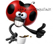 coccinella gommosa tazzina caffè