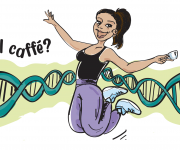 illustrazione con caricatura da stampare su tazzina da caffÃ¨