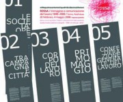 Realizzazione grafica per lo studio N0!3 della mostra ROSSA - Napoli e Torino
