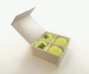 Studio scatola porta palline da tennis per 0-15