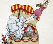 Circus donna cannone