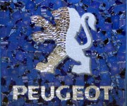 Logo Peugeot Mosaico