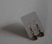 orecchini bronzo fiore e spirale