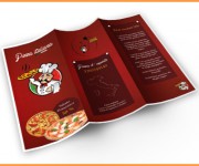 Mockup brochure per pizzeria
