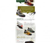 Newsletter di prodotto per azienda produttrice di scarpe outdoor.