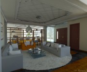 Modellazione 3d e rendering degli interni di una villa