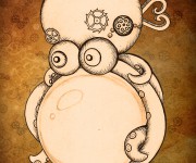 Steampunk Clockwork Octopus