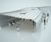 Touch Fair Pavilion, rendering 3D