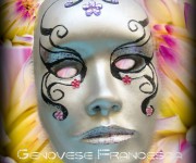 scultura maschera di gesso