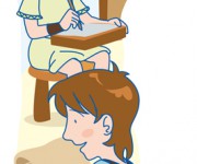 illustrazione per la scolastica