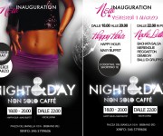 flyer night&day inaugurazione